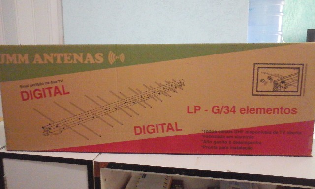Foto 1 - Antena digital externa JMM uhf  34 elem